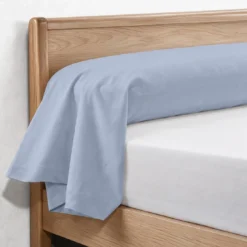 3S. x TertioTaie d'oreiller ou de traversin en percale de coton - Bleu - Ciel