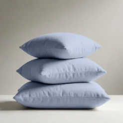 3S. x TertioTaie d'oreiller ou de traversin en percale de coton - Bleu - Ciel