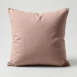 3S. x TertioTaie d'oreiller ou de traversin en percale de coton - Beige - Rosé