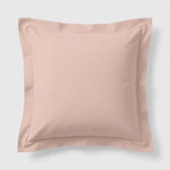 3S. x TertioTaie d'oreiller ou de traversin en percale de coton - Beige - Rosé