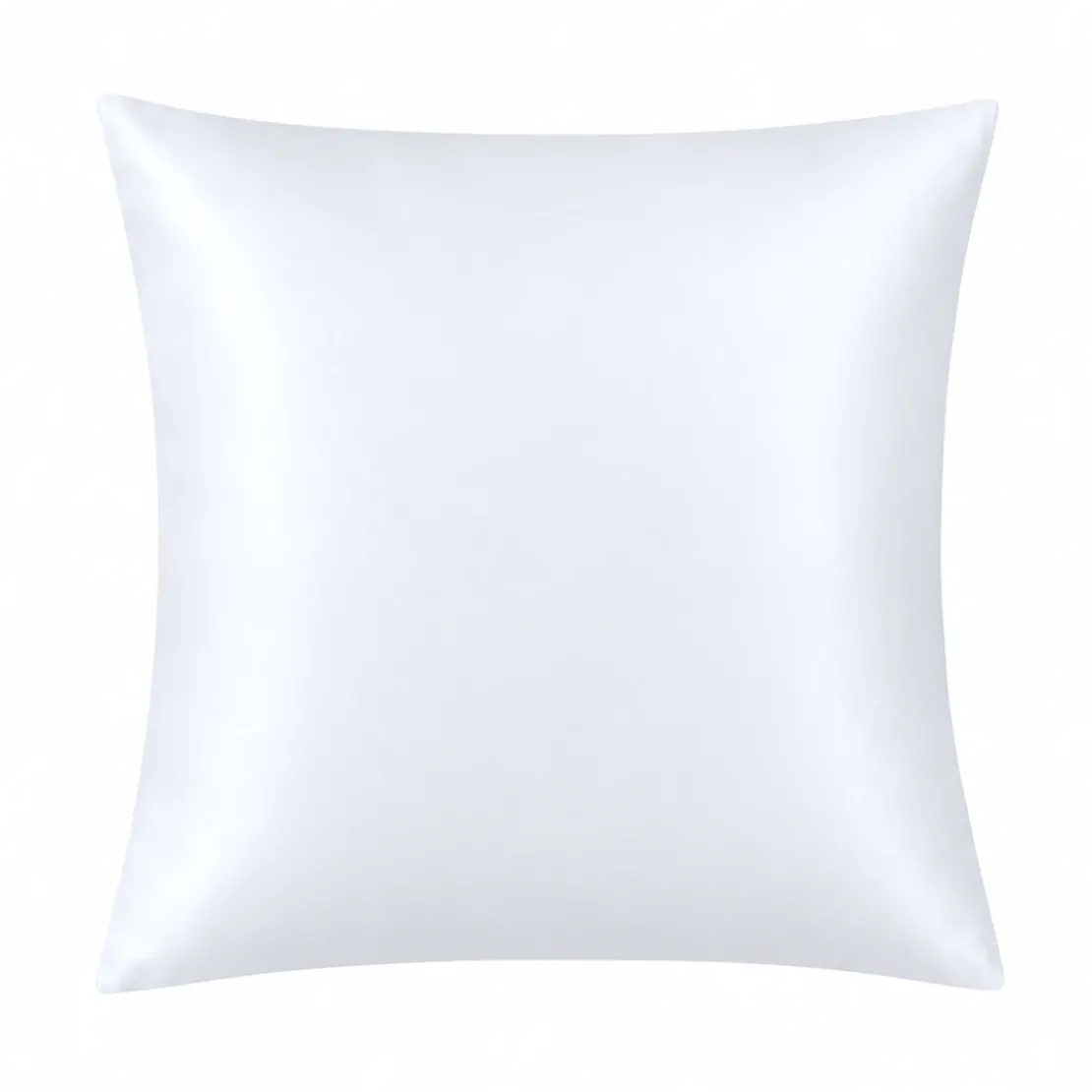 3S. x TertioTaie d'oreiller ou de traversin satin de coton 2 faces uni / rayé - Blanc