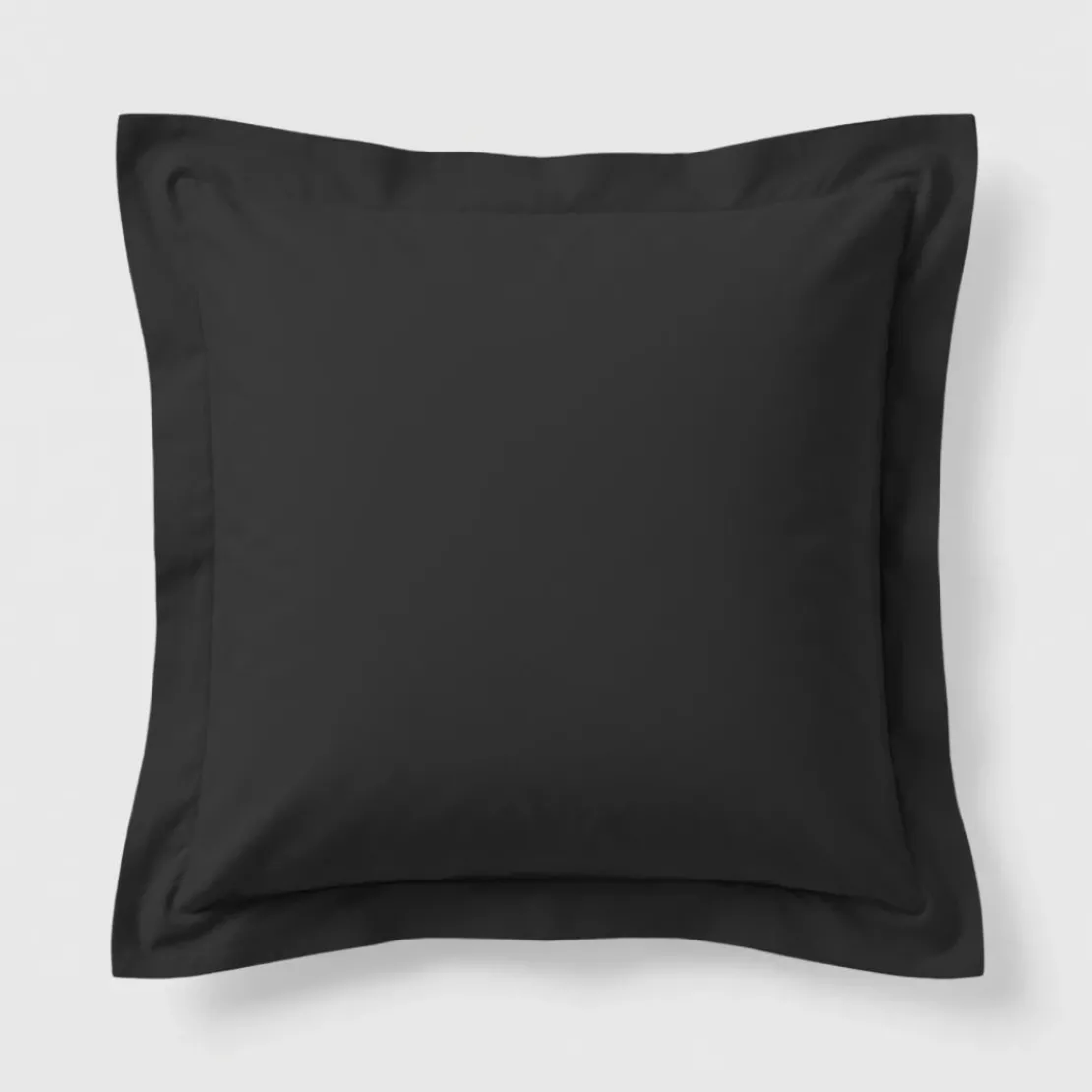 3S. x TertioTaie d'oreiller ou de traversin en percale de coton - Noir