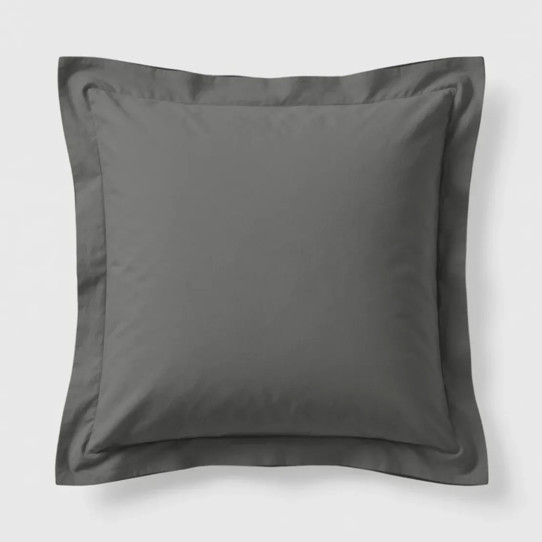 3S. x TertioTaie d'oreiller ou de traversin en percale de coton - Gris - Anthracite