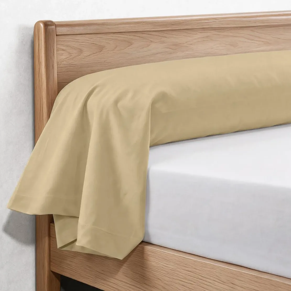 3S. x TertioTaie d'oreiller ou taie de traversin coton - Beige - Ficelle