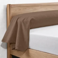 3S. x TertioTaie d'oreiller ou taie de traversin coton - Taupe