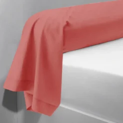 3S. x TertioTaie d'oreiller ou Taie de traversin polycoton - Pêche