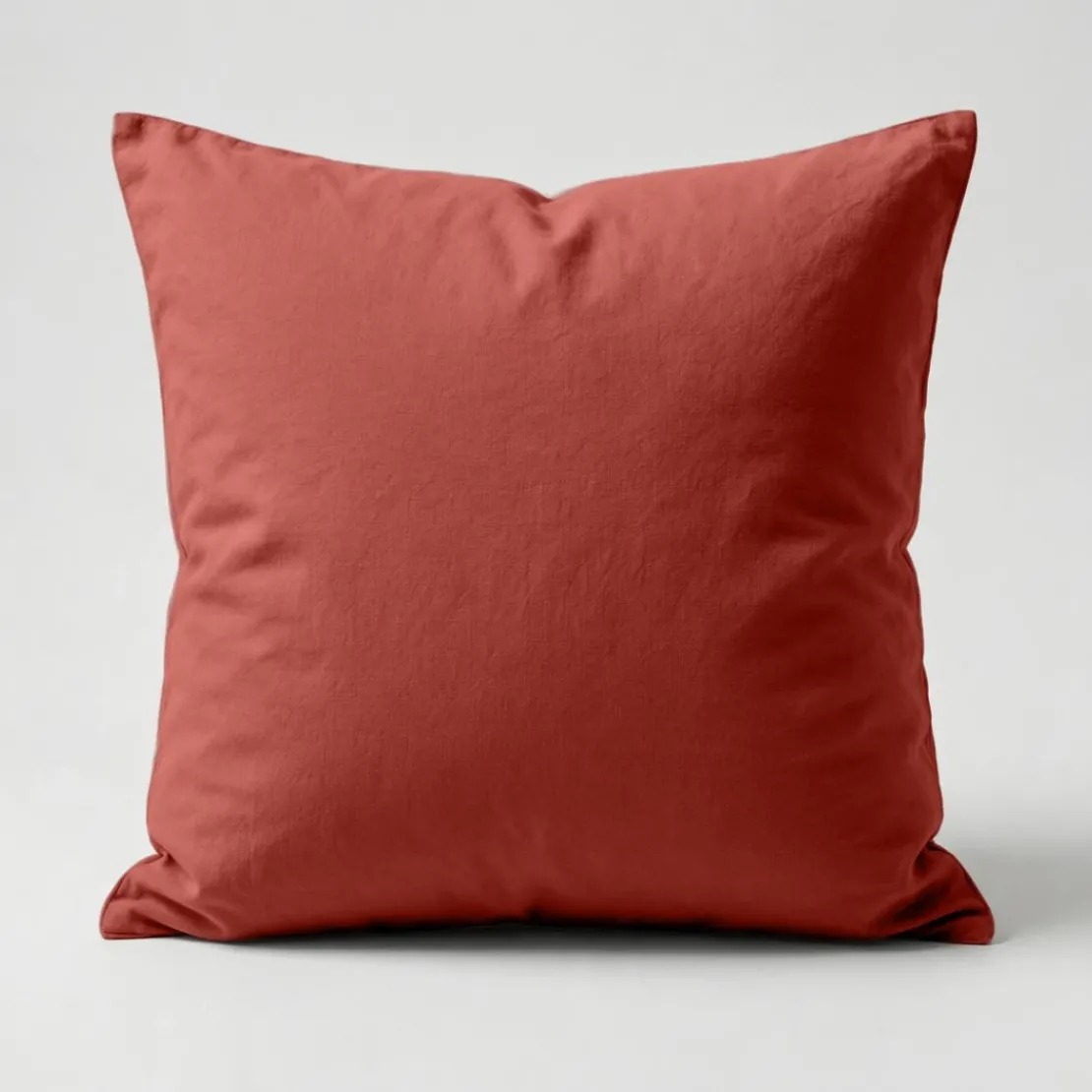 3S. x TertioTaie d'oreiller ou taie de traversin coton - Terracotta