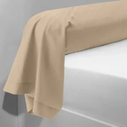 3S. x TertioTaie d'oreiller ou Taie de traversin polycoton - Beige - Ficelle