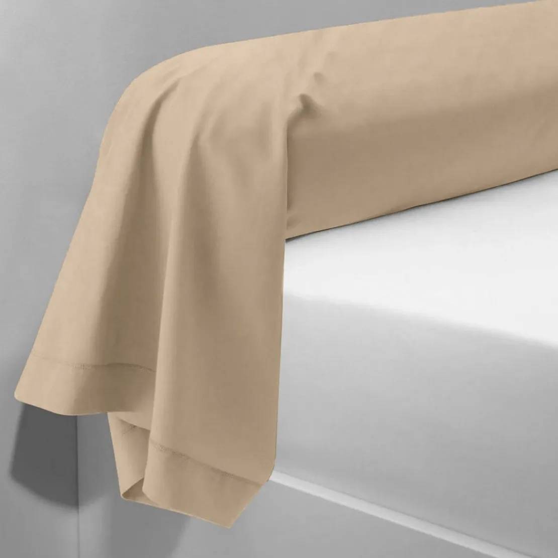 3S. x TertioTaie d'oreiller ou Taie de traversin polycoton - Beige - Ficelle