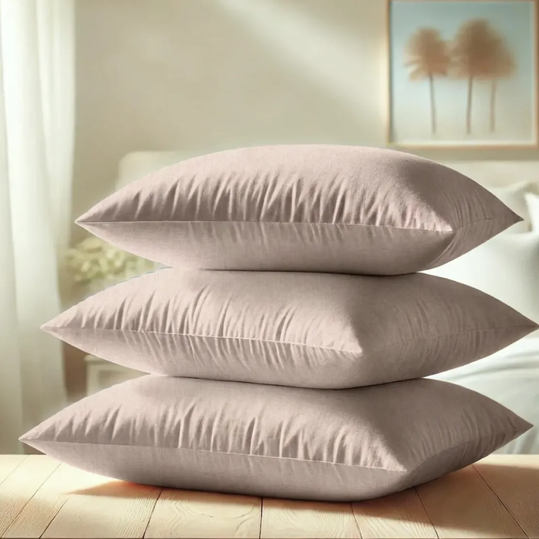 3S. x TertioTaie d'oreiller ou Taie de traversin polycoton - Beige - Ficelle