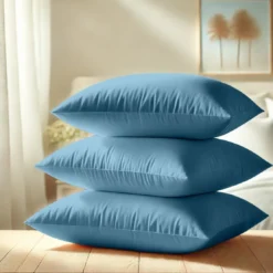 3S. x TertioTaie d'oreiller ou Taie de traversin polycoton - Bleu - Lagon