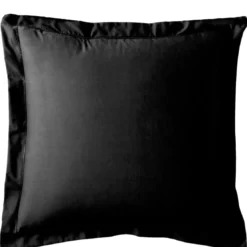 3S. x TertioTaie d'oreiller ou Taie de traversin polycoton - Noir