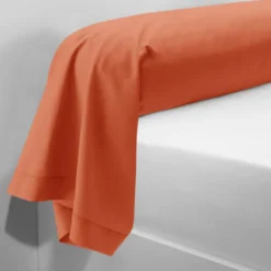 3S. x TertioTaie d'oreiller, Traversin coton sanited -Corail