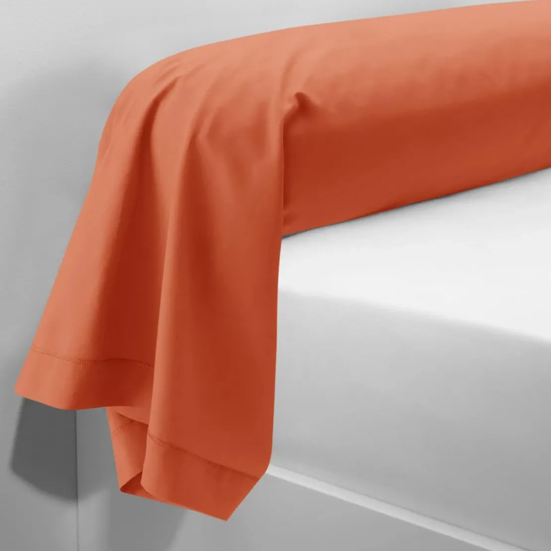 3S. x TertioTaie d'oreiller, Traversin coton sanited -Corail