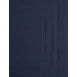 3S. x TertioTapis de bain en coton éponge 1000 gm² - bleu indigo