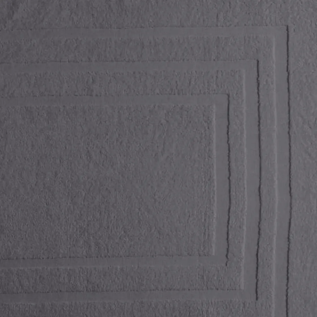 3S. x TertioTapis de bain en coton éponge 1000 gm² - anthracite