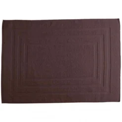 3S. x TertioTapis de bain en coton éponge 1000 gm² - chocolat