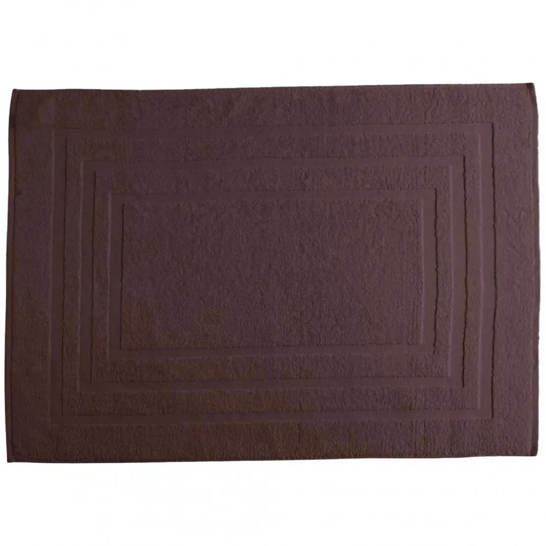 3S. x TertioTapis de bain en coton éponge 1000 gm² - chocolat