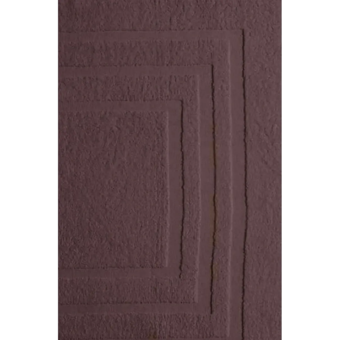 3S. x TertioTapis de bain en coton éponge 1000 gm² - chocolat