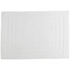 3S. x TertioTapis de bain en coton éponge 1000 gm² - blanc