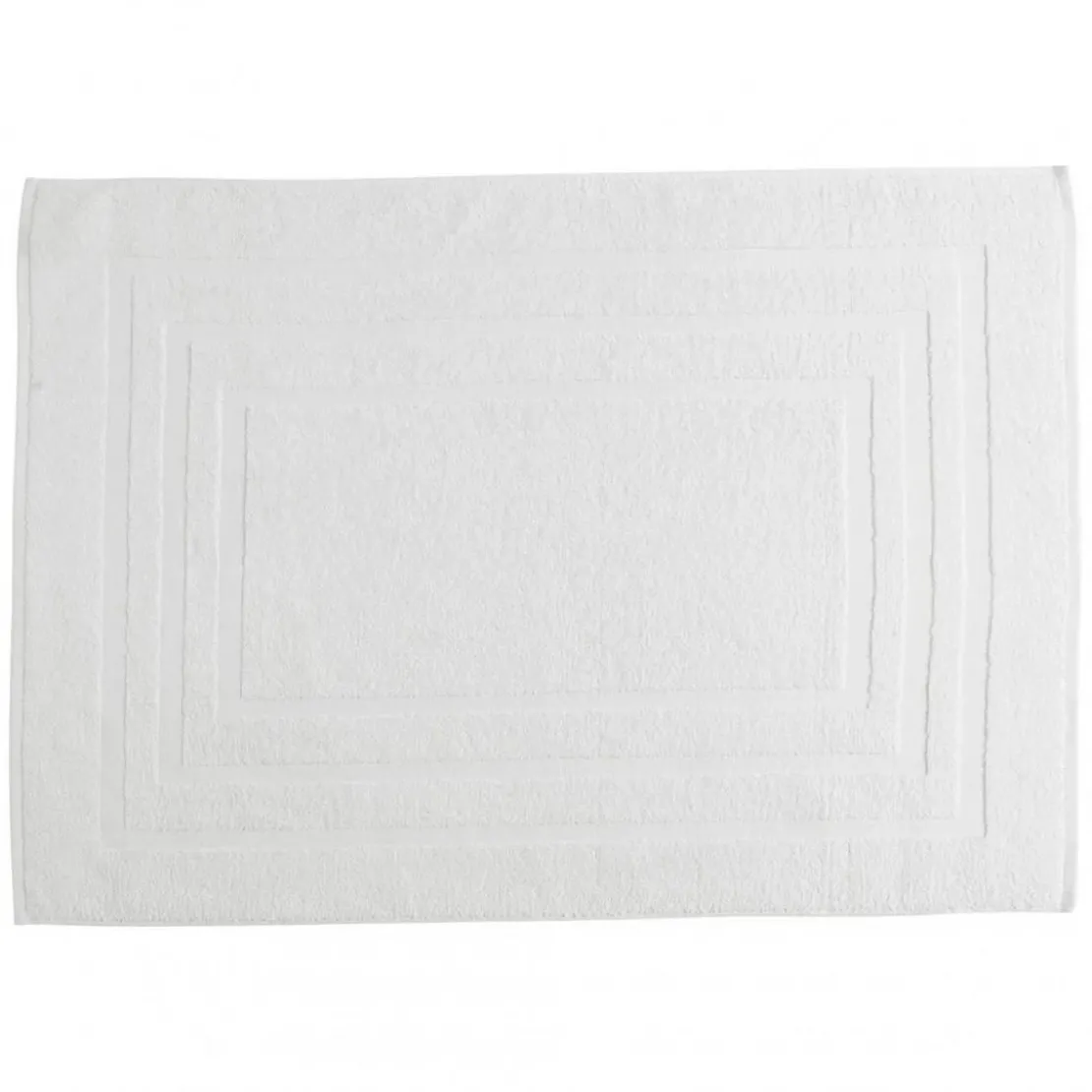 3S. x TertioTapis de bain en coton éponge 1000 gm² - blanc