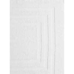 3S. x TertioTapis de bain en coton éponge 1000 gm² - blanc