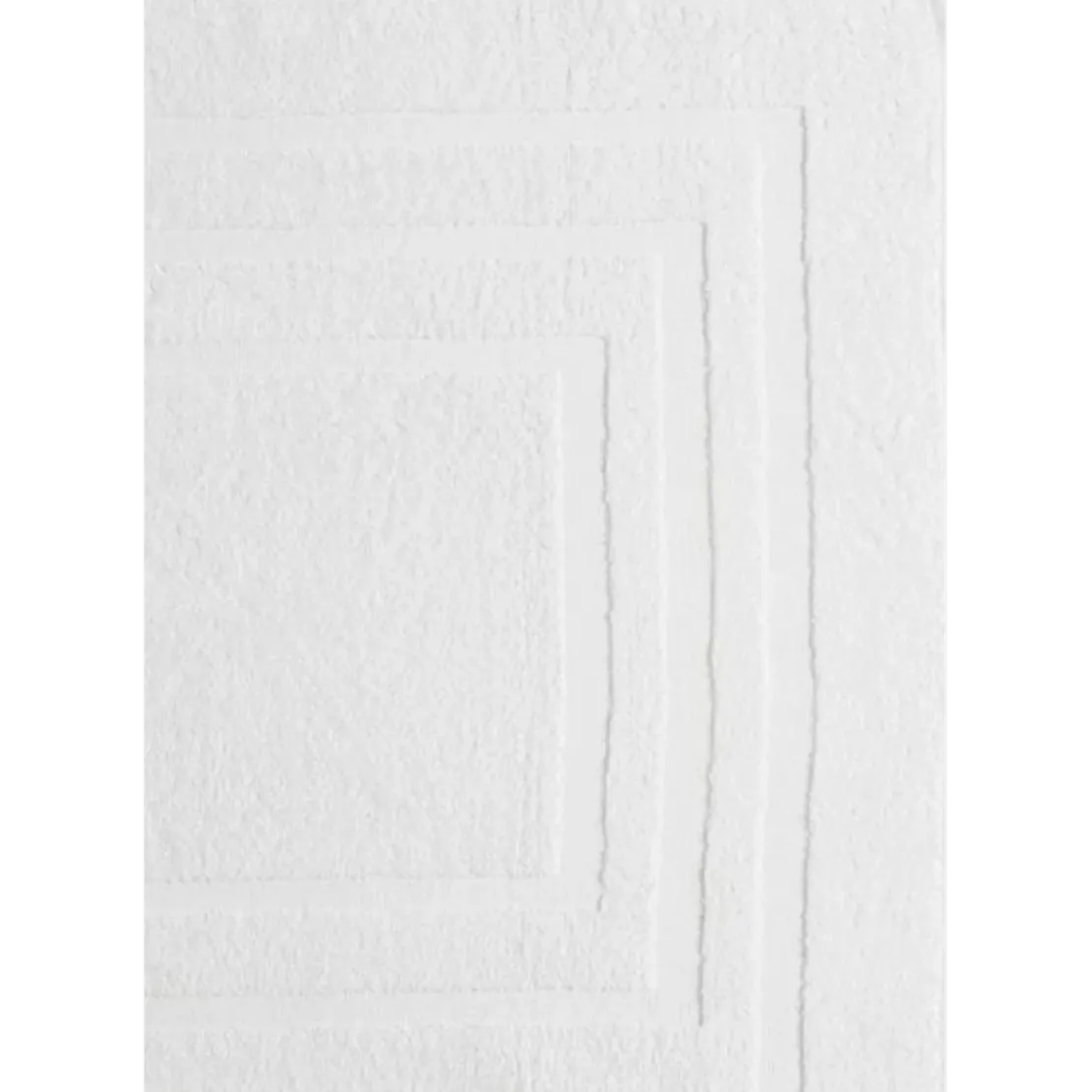 3S. x TertioTapis de bain en coton éponge 1000 gm² - blanc
