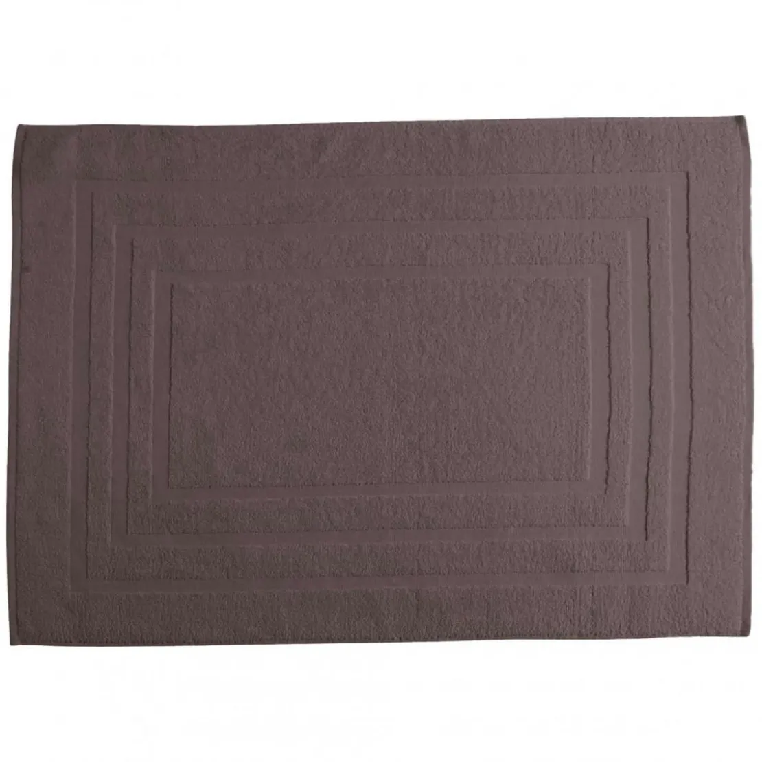 3S. x TertioTapis de bain en coton éponge 1000 gm² - taupe