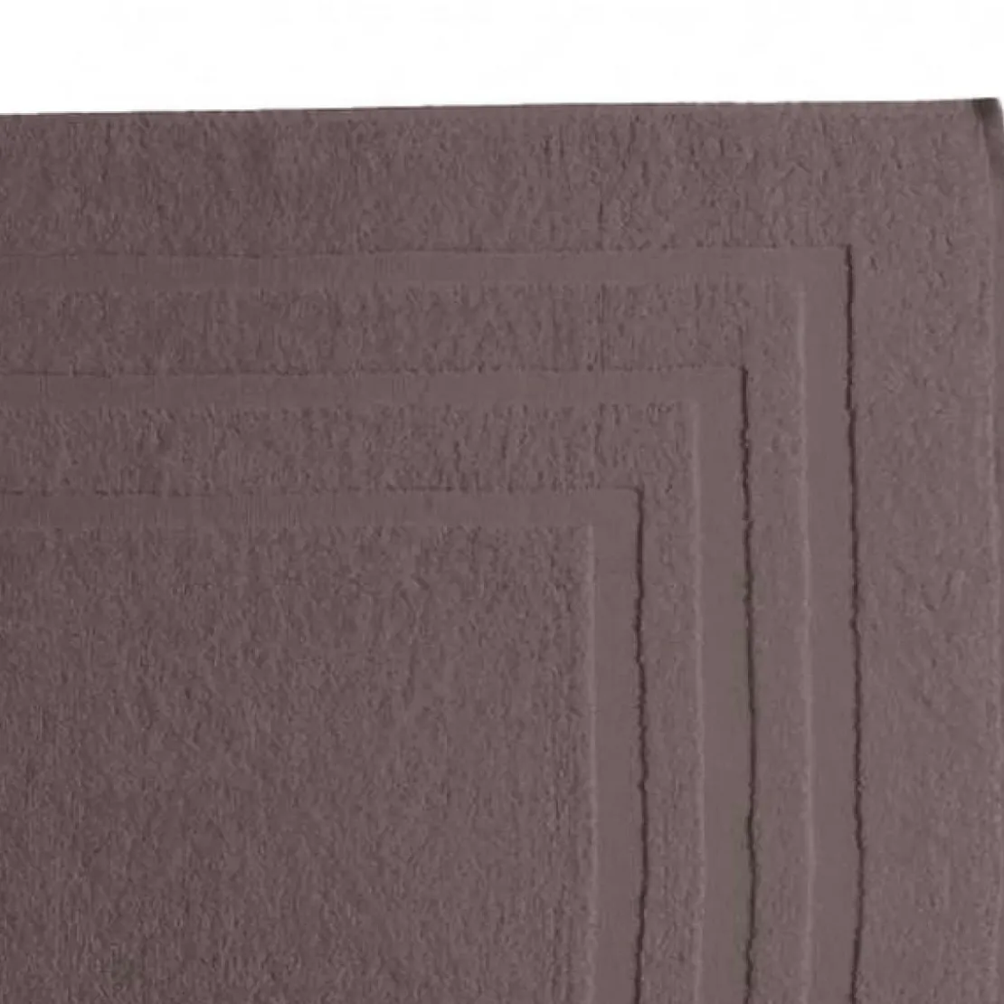 3S. x TertioTapis de bain en coton éponge 1000 gm² - taupe