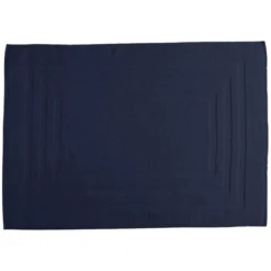 3S. x TertioTapis Sortie de Bain en Éponge 750 gm²- Bleu Indigo TERTIO®
