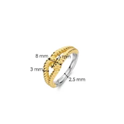 Ti SentoBague Ti Sento - 12323SYArgent Doré Liens Effet Corde