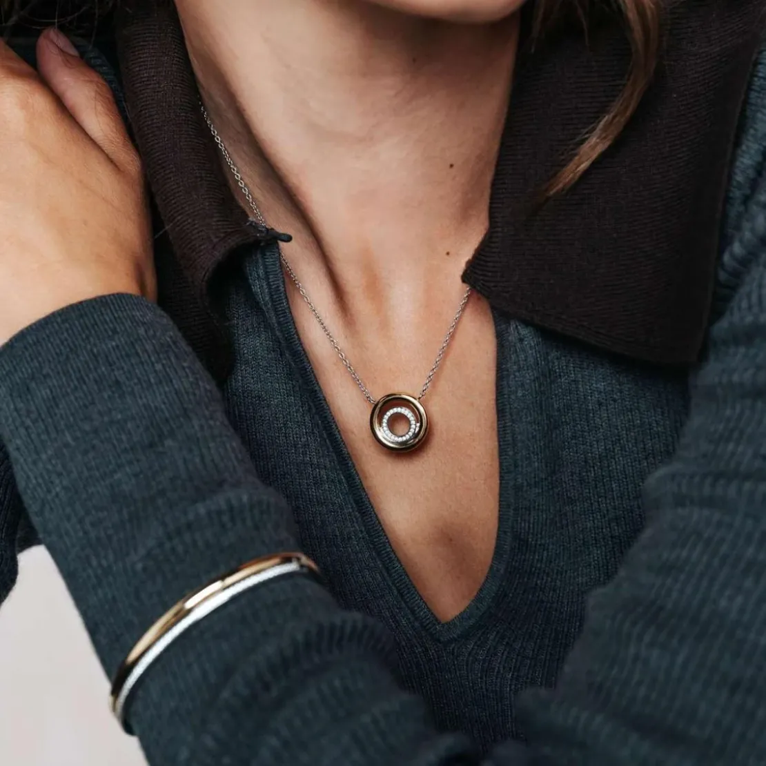 Ti SentoCollier Femme Ti Sento - 34105ZY-42 Argent 925/1000 Doré