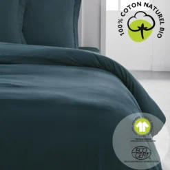 TodayHousse De Couette en Coton Organic Bleu