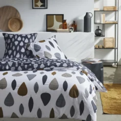 TodayHousse de couette en coton MAWIRA #3.4 blanc
