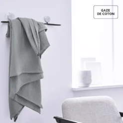 TodayPlaid 150 X 200 Cm En Gaze De Coton Essential Dune