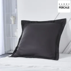 TodayTaie D'Oreiller Prestige en Percale De Coton Percale Fusain