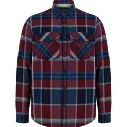 Tokyo LaundryChemise fourrée homme rouge en coton