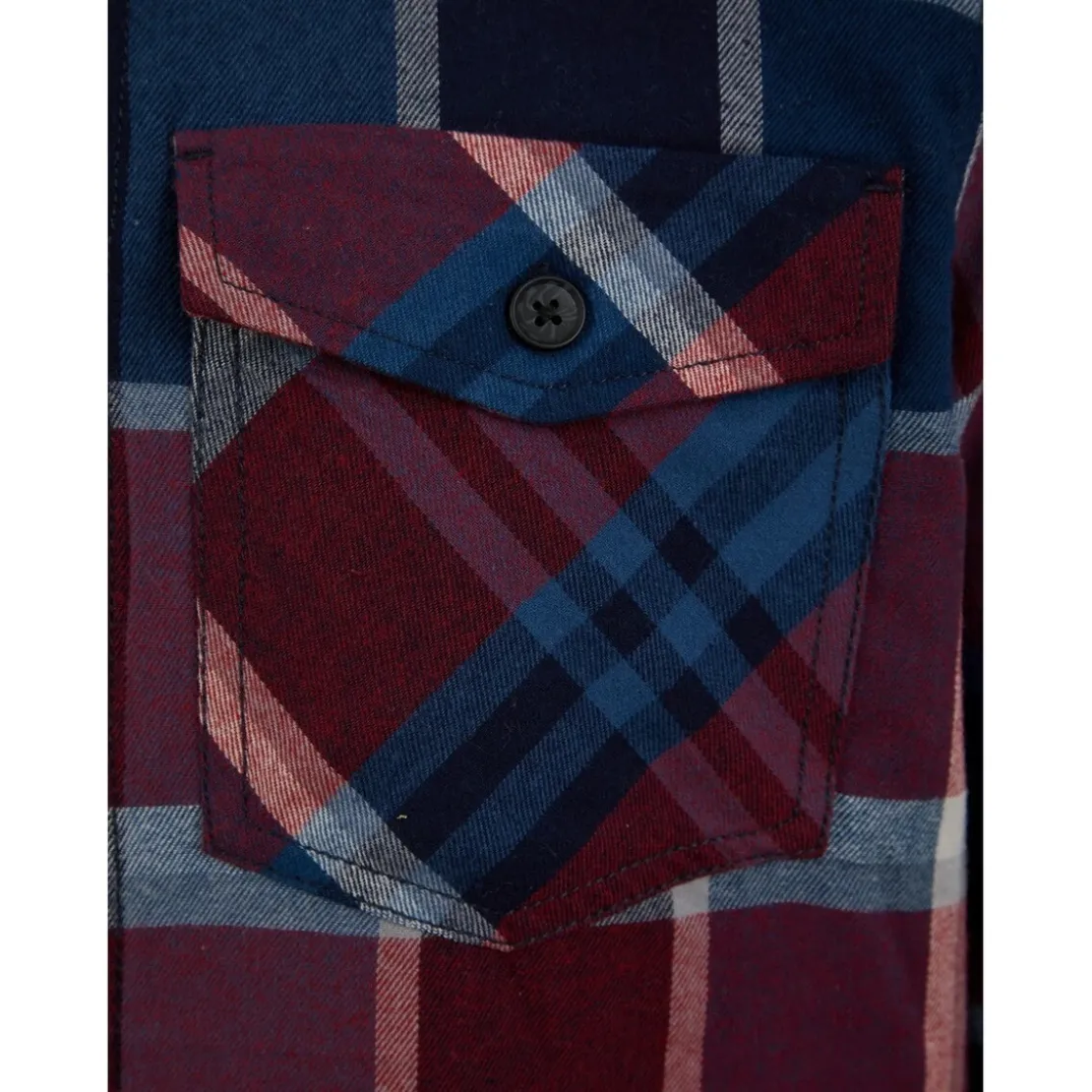 Tokyo LaundryChemise fourrée homme rouge en coton