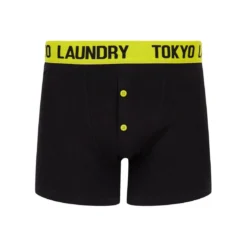 Tokyo LaundryPack boxer homme vert en coton