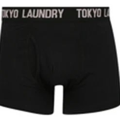 Tokyo LaundryPack de 2 boxers en coton violetnoir