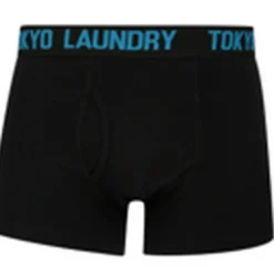 Tokyo LaundryPack de 2 boxers en coton violetnoir