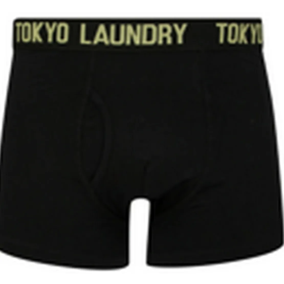 Tokyo LaundryPack de 2 boxers en coton jaunenoir