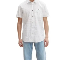 Tom TailorChemise homme bleu en coton
