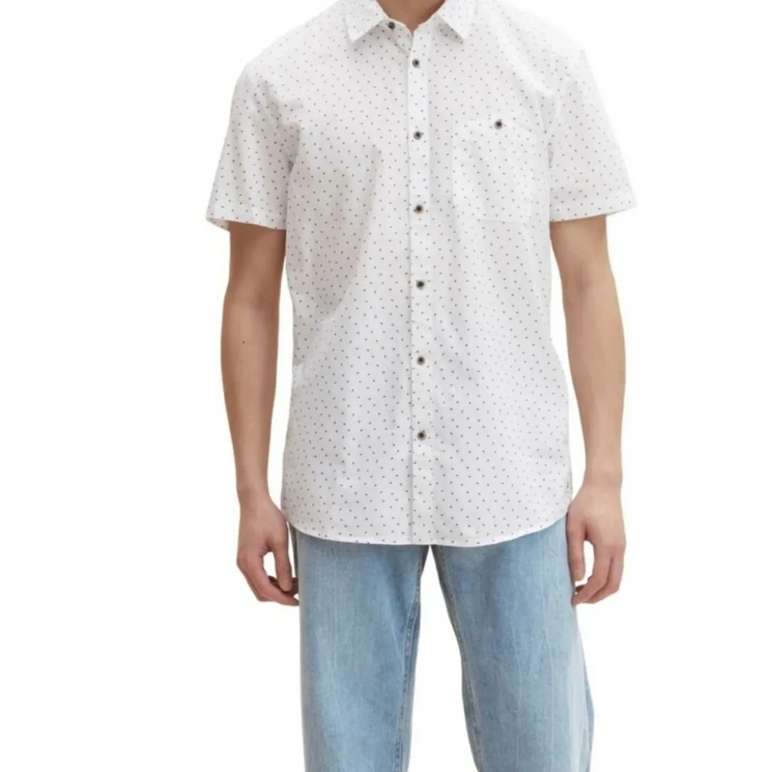 Tom TailorChemise homme bleu en coton