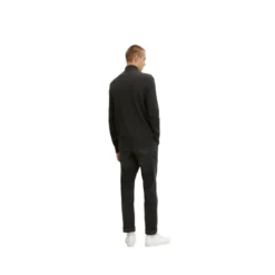 Tom TailorPull Noir zippé en coton