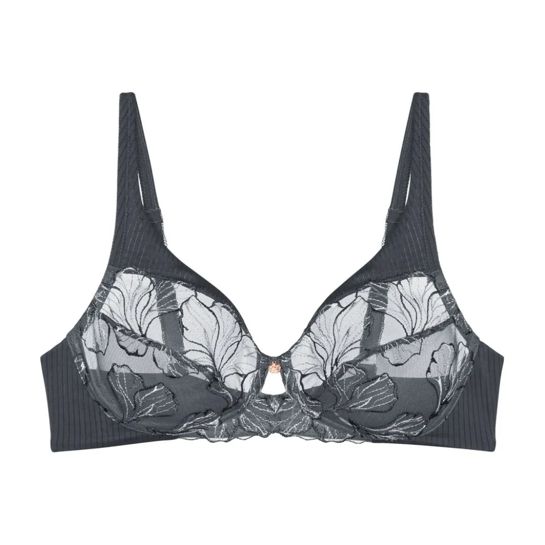 TriumphSoutien-gorge sans armatures gris- Wild Iris Florale
