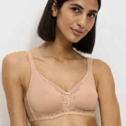 TriumphSoutien-gorge sans armatures Beige Modern Lace+Cotton N- MODERN LACE+COTTON