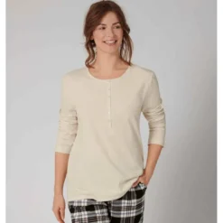 TriumphTop manches longues Nude Triumph en coton- MIX & MATCH
