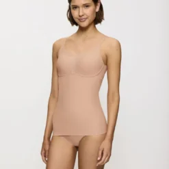 TriumphTop Sans Armatures beige Triumph Shape Smart Bra-Shirt- FIT SMART