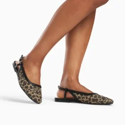 Vanessa WuBallerines slingback Tina léopard à bride